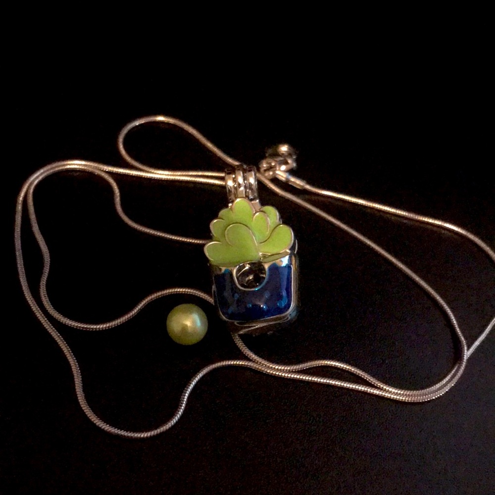 Silver Plated Plant Jewelry Cage